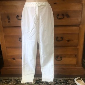 Tahari White Stretch Pants Sz. M